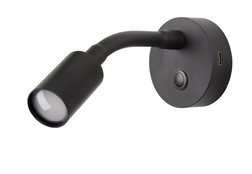 LED-Spot flex.,schw.USB-C