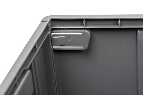 Klapptoilette M grau/schw