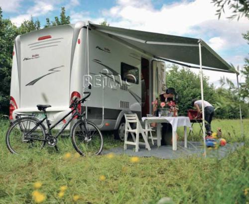 Awning Prostor 500, 3,0m, case white, cloth Horizon Grey