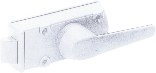 Door lock CARAVAN right, without cylinder and key, white