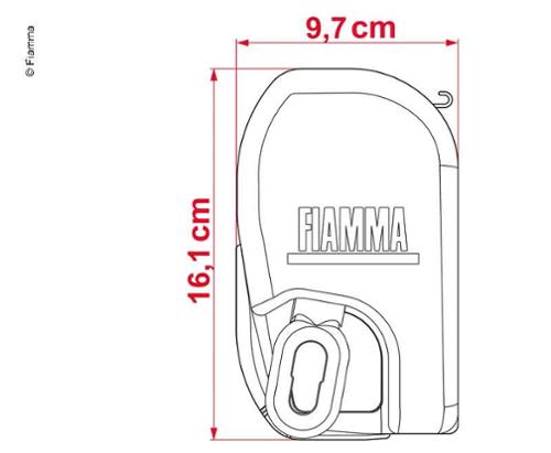 Markise F45L für Fiamma ZIP L450 Royal Blue