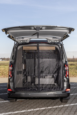 Myggenet med magnetisk fastgørelse Ford V710 Custom / Tourneo fra 2023 - bagklap