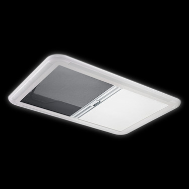 Capot de toit Heki II, fenêtre de toit pour caravanes avec support