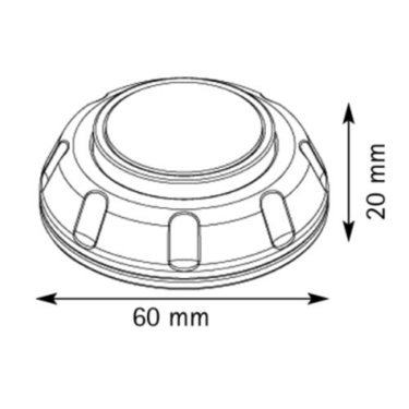 Solenoid- door stay hinge white
