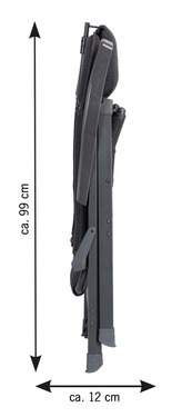 Wygodne tapicerowane krzesło kempingowe - Westfield Royal Ergofit -