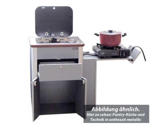 VW T6, VW T5 Multivan kitchen pod gloss silver (Weekender / California Beach)