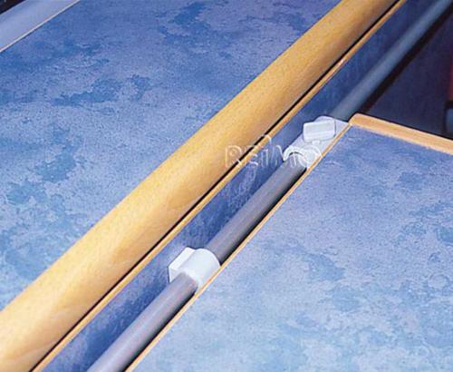 Tischgleitschiene grau