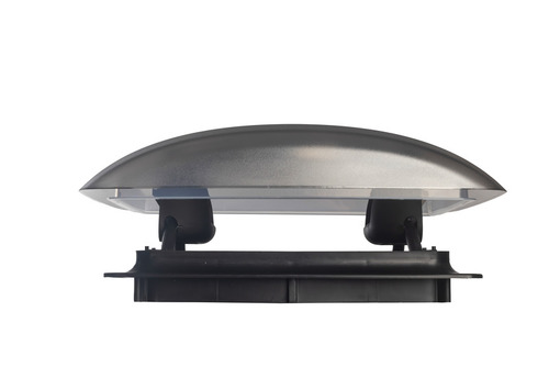 Dachhaube Vision Vent S pro 28x28cm schwarz, Rauchglas, Doppelplissee