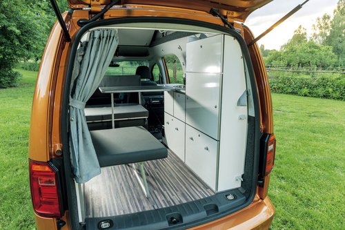 Caddy Maxi LR, en tant que pièces finies, blanc brillant, avec technologie installée Bj.08-2019