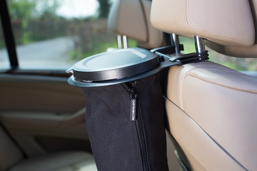 Flextrash waste bin, 9L, black, biodegradable material