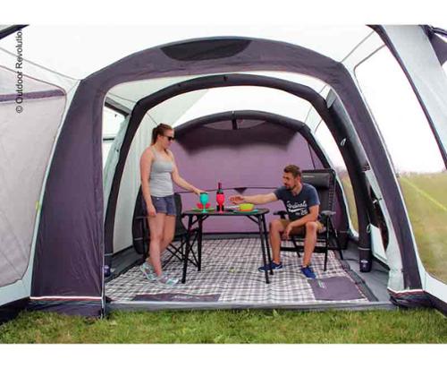 Bus awning Movelite 4 High, mounting height 255-305cm, W310xD495cm