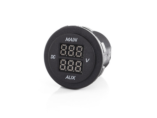 Dobbelt LED-voltmeter (MAIN / AUX)