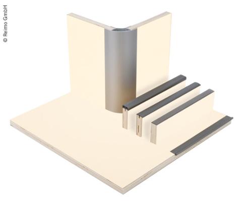 Meubelbouwplaat Matte crème laminaat, HPL, 1/4 karton