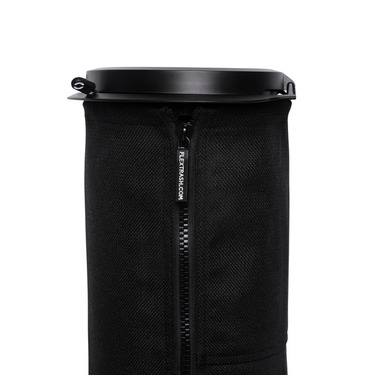 Flextrash waste bin, 9L, black, biodegradable material