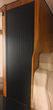 Rollladen Duschtür schwar