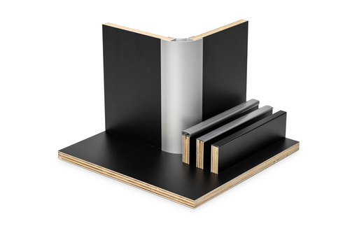 Möb.Platte schwarz matt