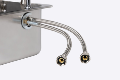 Spüle mit Glasabdeckung