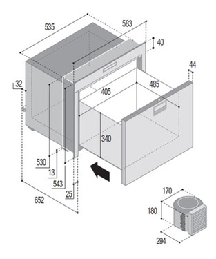 Kühlschublade DW100 RFX