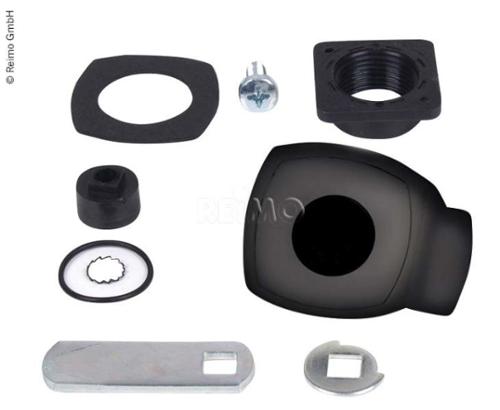PushLock incl. cover black without cylinder and key