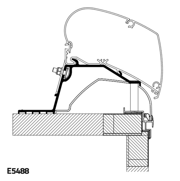 Adapter do montażu na dachu Thule do zastosowań hobbystycznych -