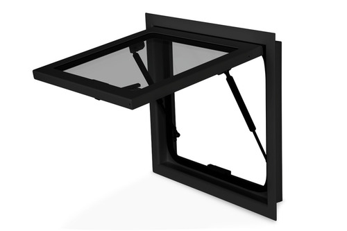 Sicherheitsglas-Ausstellfenster RW Explorer für Expeditionsmobile - Schwarz