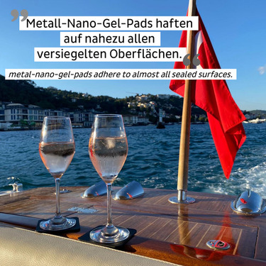 Şampanya bardağı mıknatıs seti 2, 2 manyetik bardak dahil