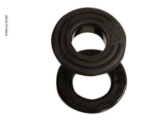 Plastic-eyelets 15mm, 12 pieces