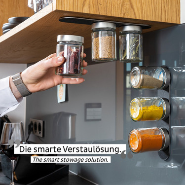 Feinkost-Magnetgläser BLACK & CLASSY - 192 ml