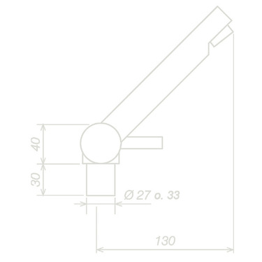 EHM Trend cromo con interruttore, sciolto