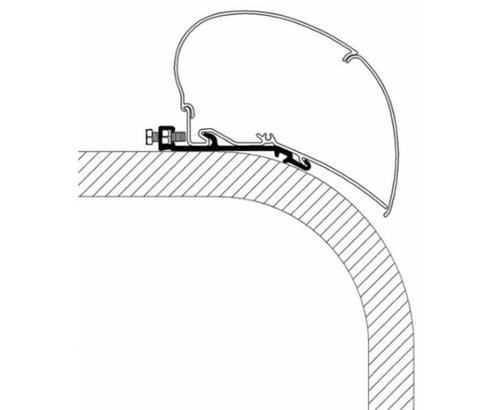Kit Supports Universels En L Pour Auvent/toit De Voiture - Acier, Charge 75kg - Pour Rail De Toit