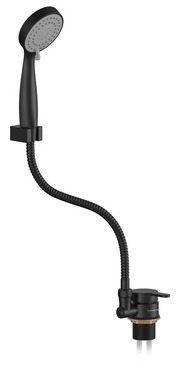 Duschset,schw,1,5m 1/2"