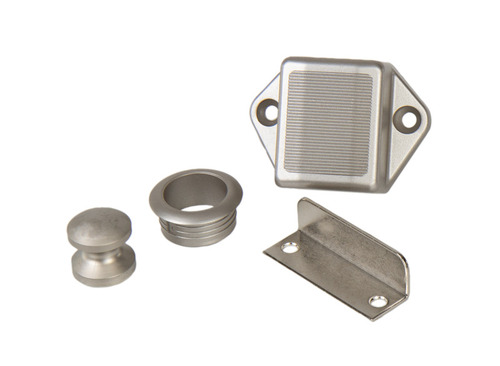 Push Lock Mini - Möbelschloß Silber