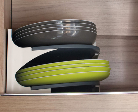 Porte-assiettes Purvario H15xL23,5xP23,5cm, empêche la vaisselle de s'entrechoquer