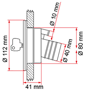 Wassereinf.Stutz. schwarz