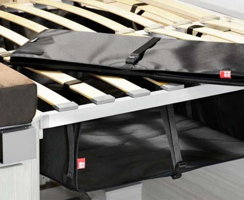 Zoombox 1, De opbergbox onder het bed, Hoogte: 20-38cm, Breedte: 75cm