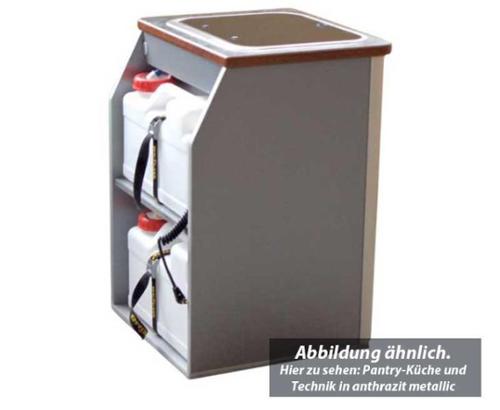 VW T6, VW T5 Multivan kitchen pod gloss silver (Weekender / California Beach)