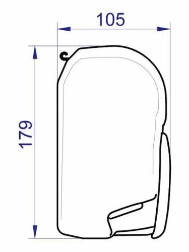 Omnistor 8000 Gelenkarm-Markise m.275cm Auszug Br.6m Alaska grau, Gehäuse silber