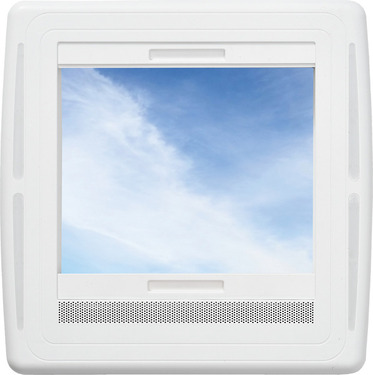 MaxxAir SKYMAXX taghætte 40x40cm med LED-belysning