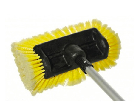Autowaschbürste mit Rundumbürste und verstellbarem Stiel 1,15 - 1,8 m