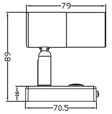 LED Spot mit USB-Port