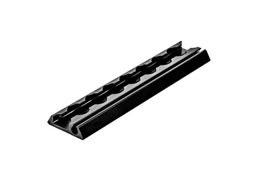 System rail with piping (8 mm), black