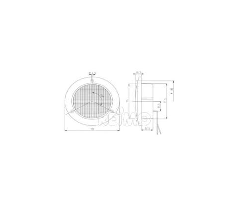 LED turn signal, 12V, 3/W, yellow IP 67 500mm cable