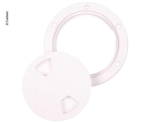 Inspection opening with screw cap Ã?198mm, white