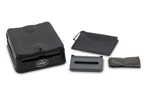 Klapptoilette S grau/schw