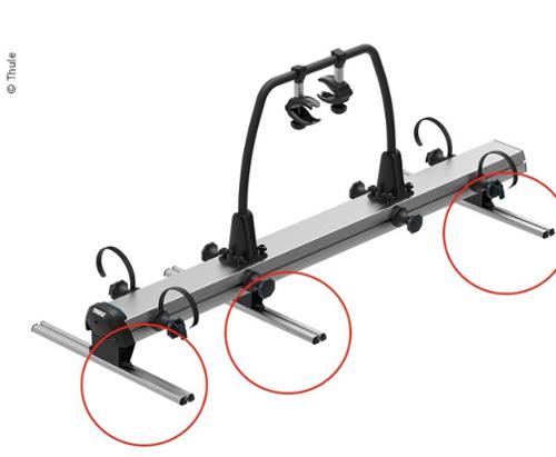 Installations-Set für VeloSlide - Montageschienen 3er Set