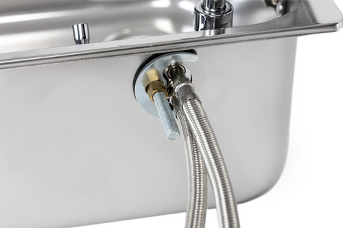 Spüle mit Glasabdeckung