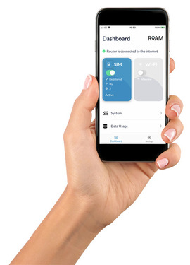 ROAM X internetantenne til autocamper - sort