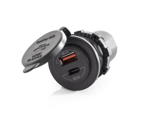 Dobbelt USB-opladningsstik 12V / 24V