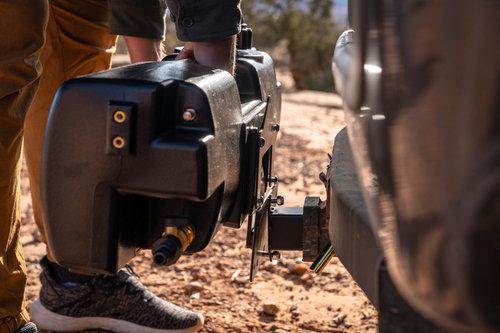 Waterport 4.0, 15L schwarz, manuelle Pumpe,mit Düse,lebensmittelecht