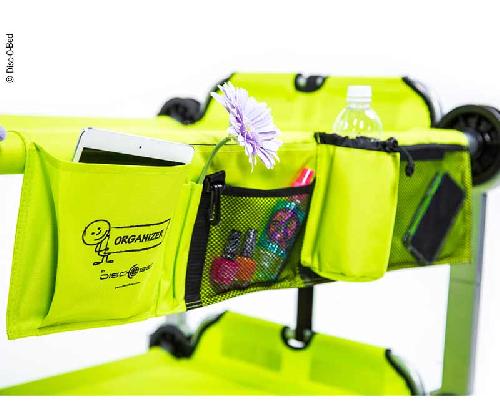 Side pocket for Disc-o-Bed Kids beds, colour lime-green